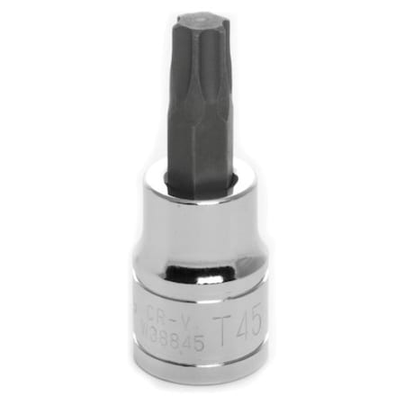 Performance Tool 3/8 In Dr. Star Bit Socket T45, W38845 W38845